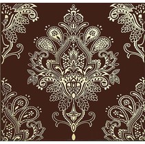 Fabresa Paisley Decor Chocolate